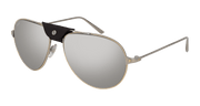 Cartier CT0038S Sunglasses - Gold / Silver (007)
