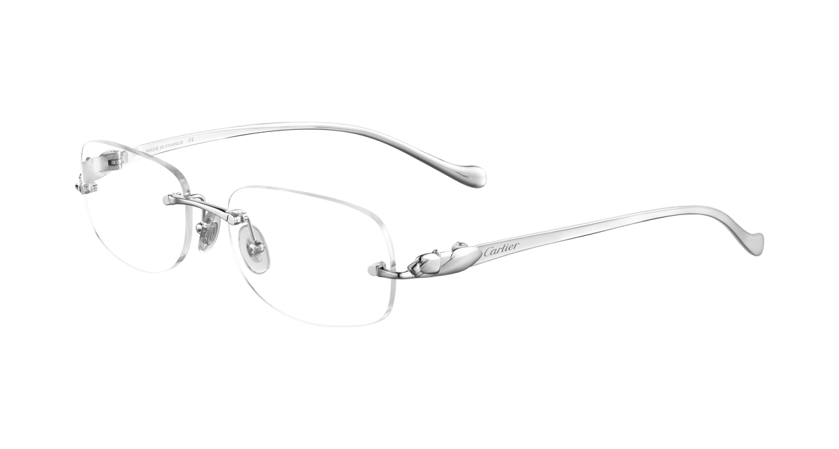 Cartier CT0058O Eyeglasses - Silver / Transparent (003)