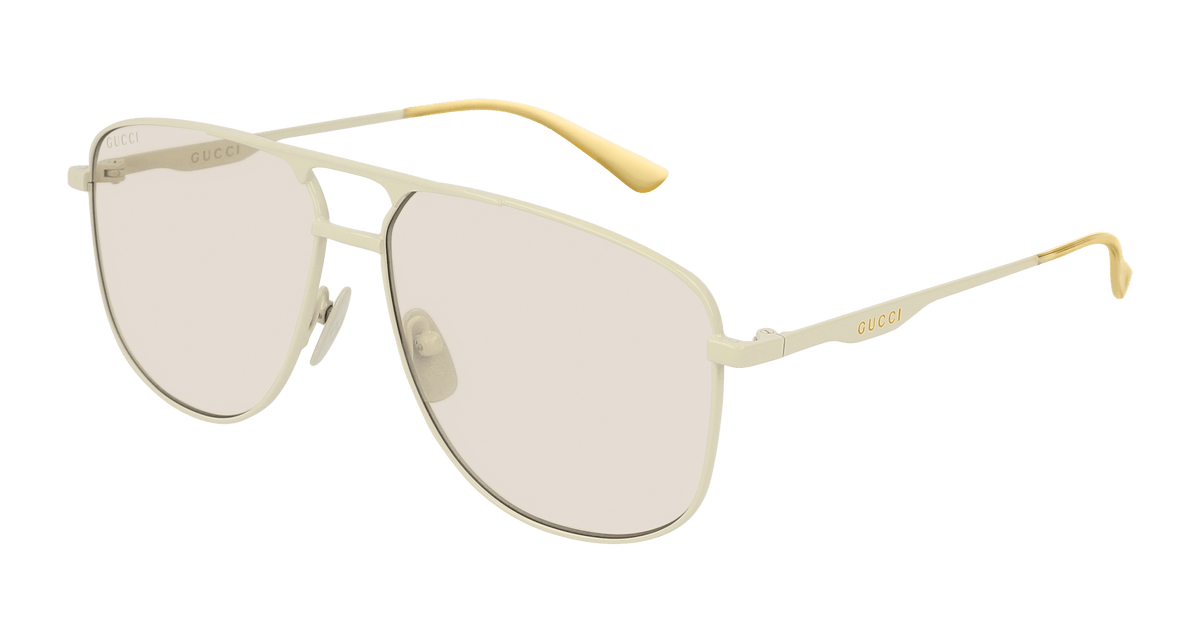 Gucci GG0336S Sunglasses - Ivory / Brown (006)