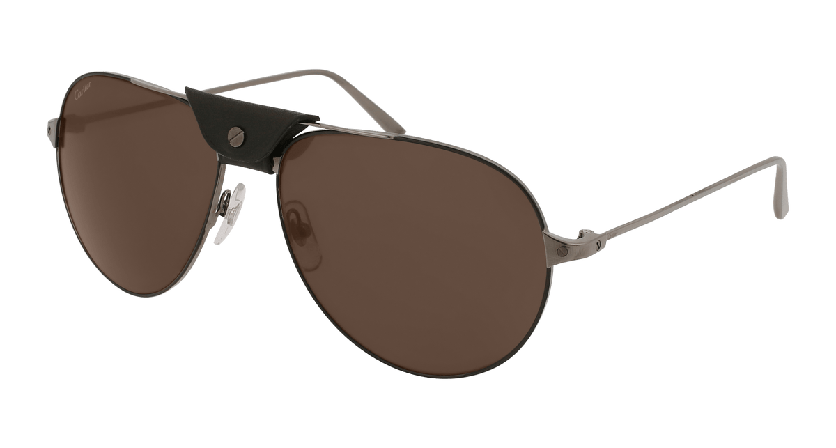Cartier CT0038S Sunglasses - Black / Grey (005)