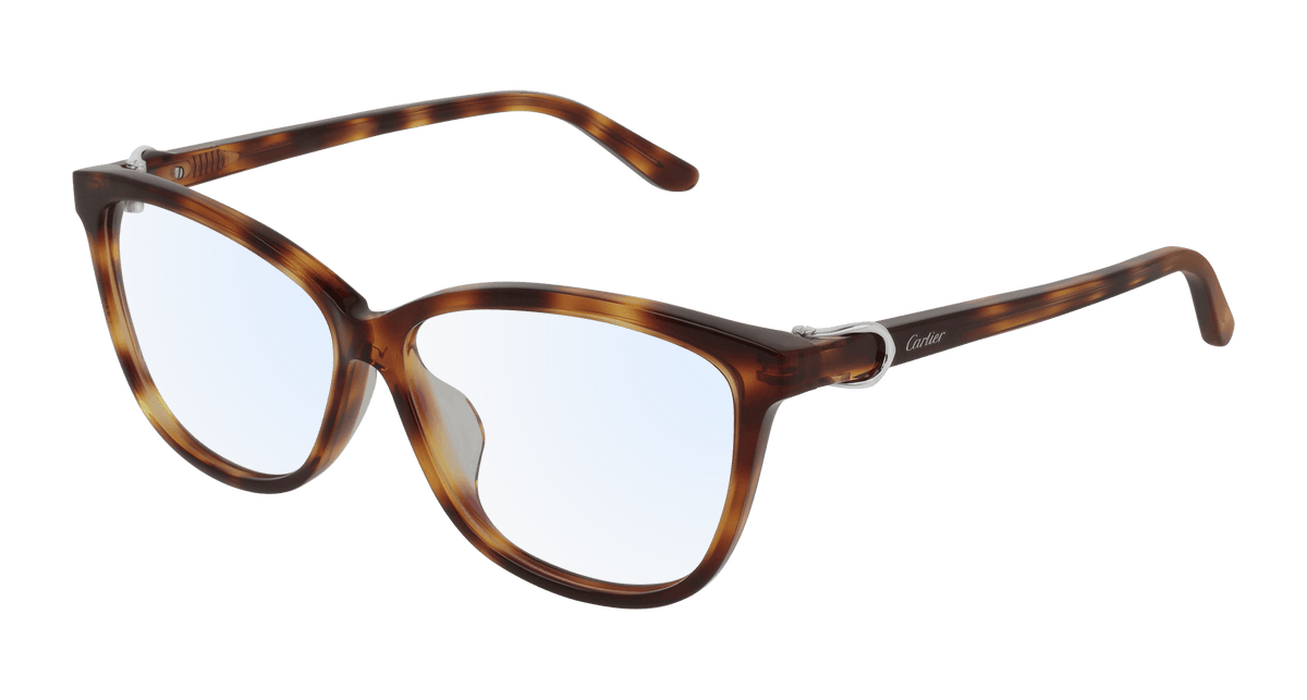 Cartier CT0129OA Eyeglasses - Havana / Transparent (002)