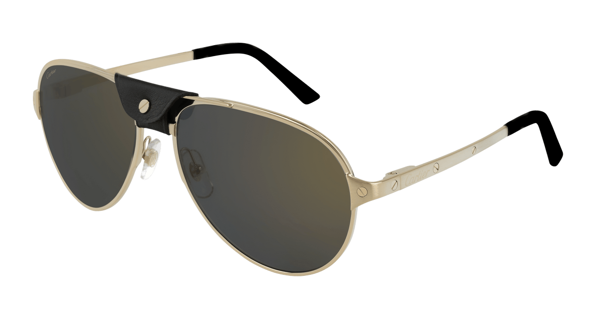 Cartier CT0034S Sunglasses - Gold / Grey (014)