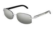 Cartier CT0031RS Sunglasses - Silver / Grey (001)
