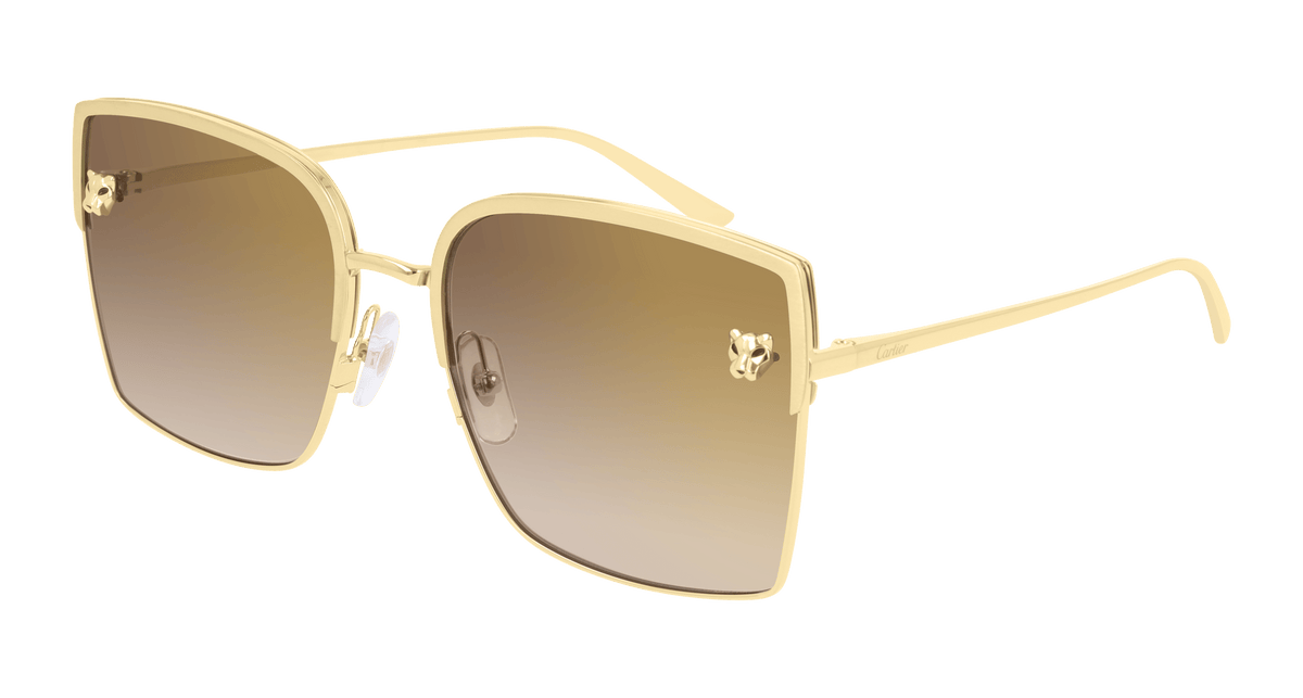 Cartier CT0199S Sunglasses - Gold / Brown (002)