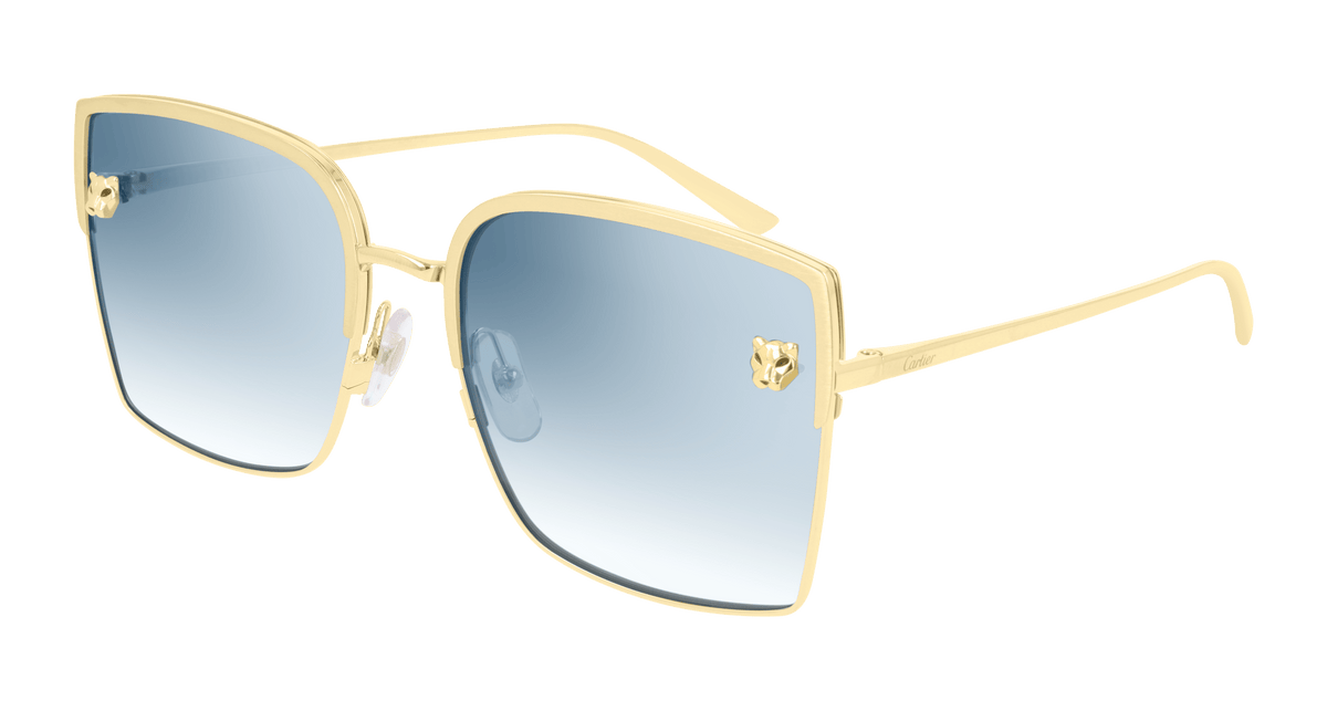 Cartier CT0199S Sunglasses - Gold / Blue (005)