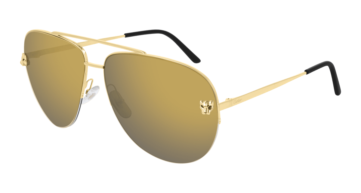 Cartier CT0065S Sunglasses - Gold (009)