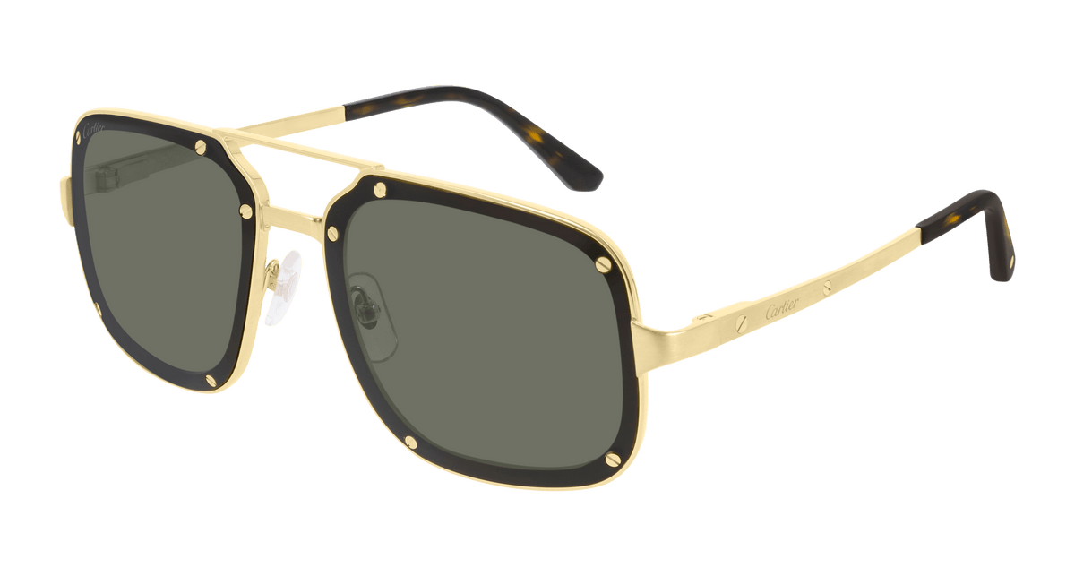 Cartier CT0194S Sunglasses - Gold / Grey (002)