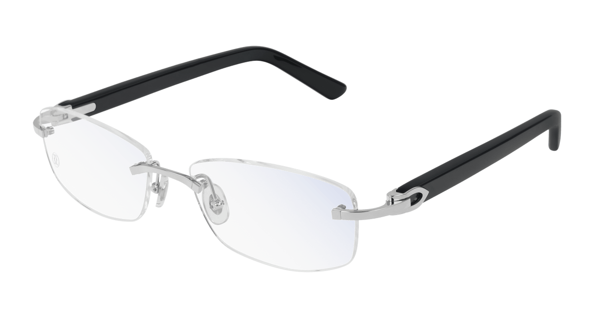 Cartier CT0048O Eyeglasses - Silver / Transparent (005)