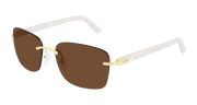 Cartier CT0034RS Sunglasses - Gold / Brown (001)