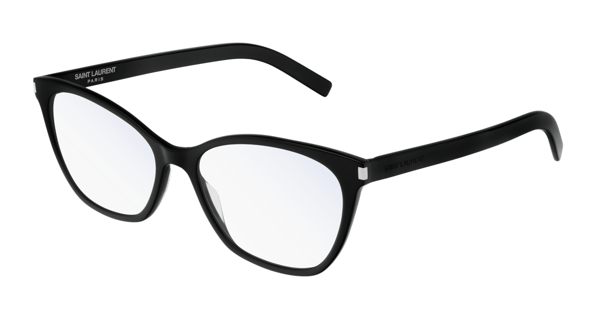 Saint Laurent SL 287 SLIM Eyeglasses - Black / Transparent (001)