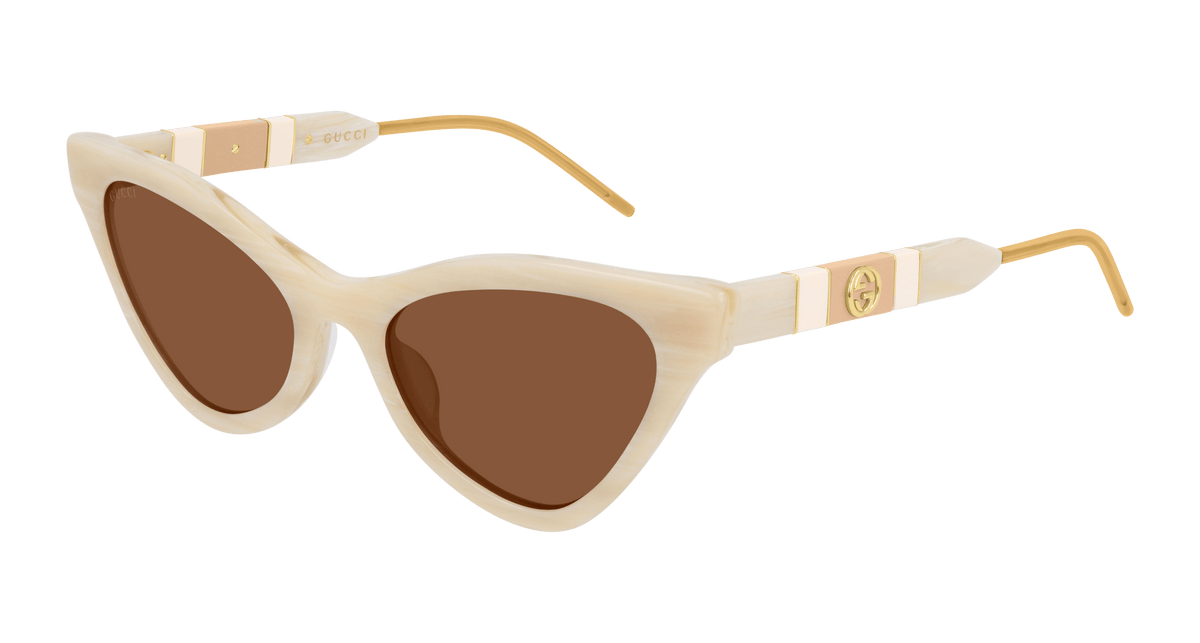 Gucci GG0597S Sunglasses - Beige / Brown (005)