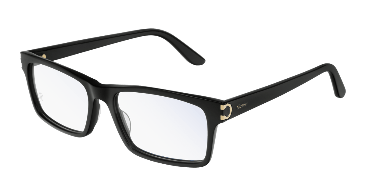 Cartier CT0005O Eyeglasses - Black / Transparent (010)