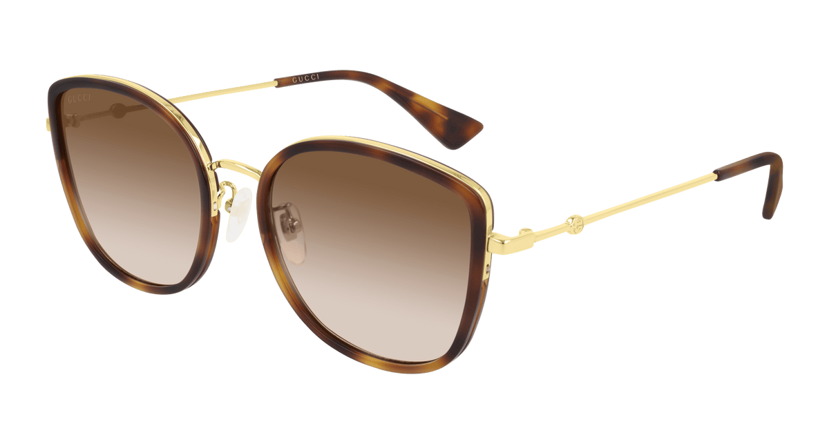 Gucci GG0606SK Sunglasses - Havana / Brown (003)