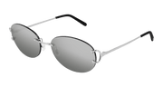 Cartier CT0029RS Sunglasses - Silver / Grey (001)