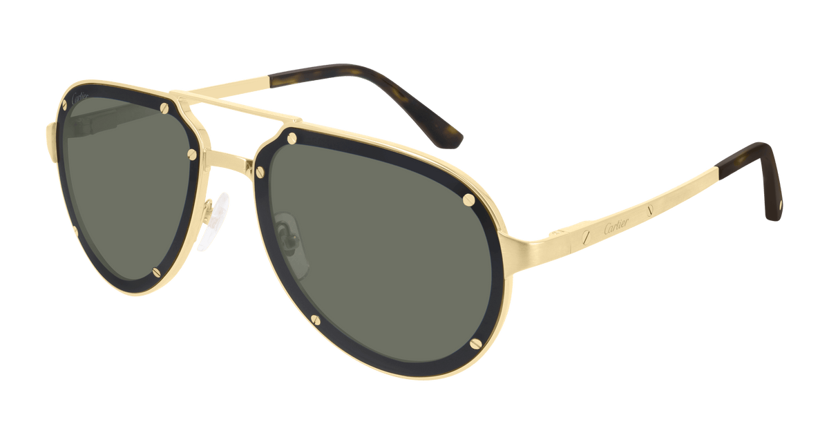 Cartier CT0195S Sunglasses - Gold / Grey (002)