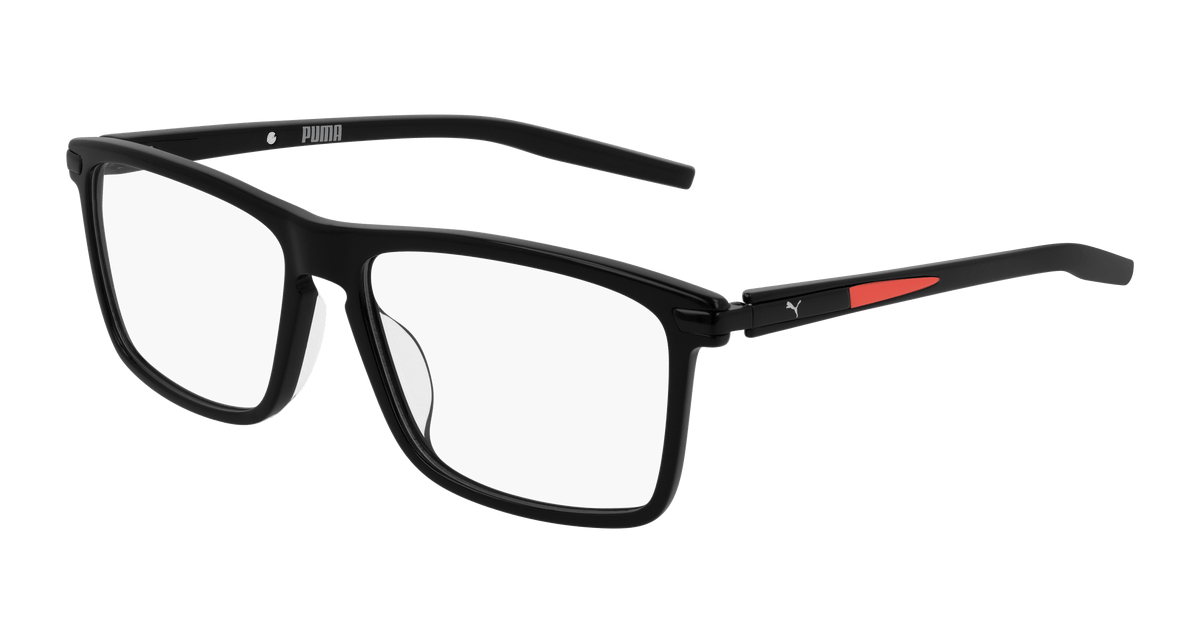 Puma PU0257O Eyeglasses - Black / Transparent (001)