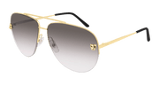 Cartier CT0065S Sunglasses - Gold / Grey (008)