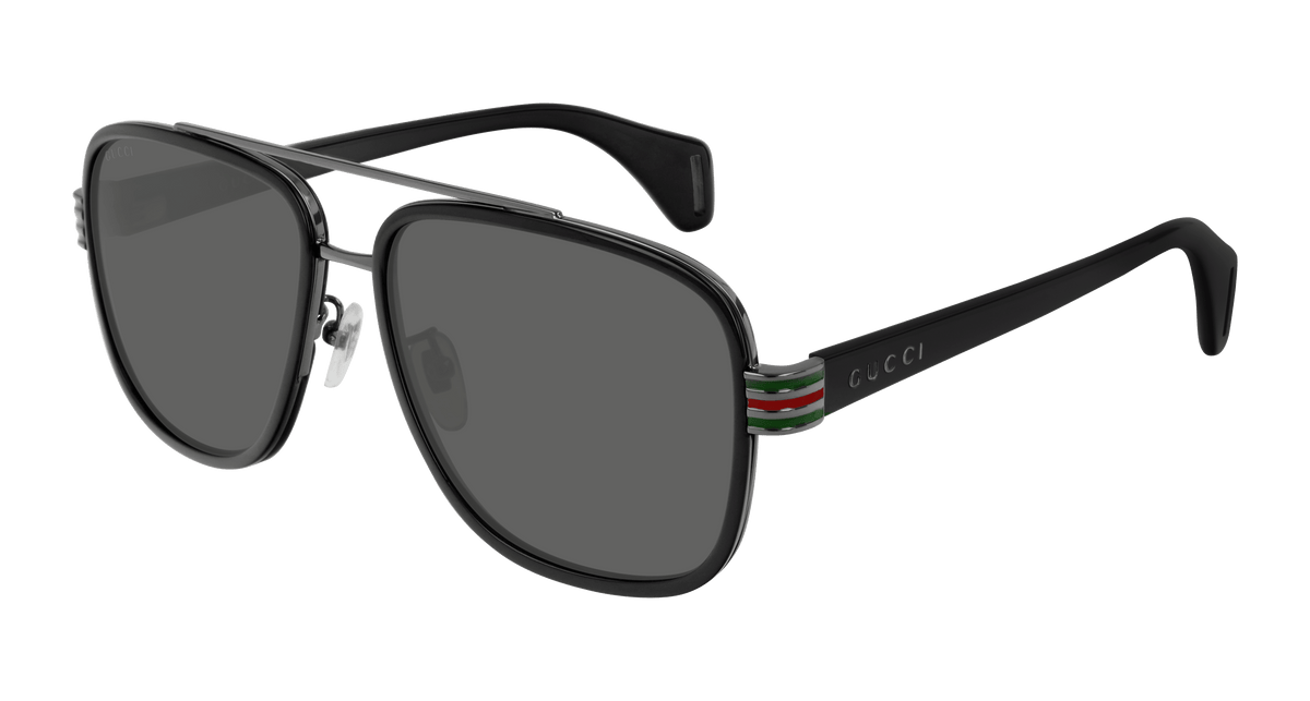 Gucci GG0448S Sunglasses - Black / Grey (001)