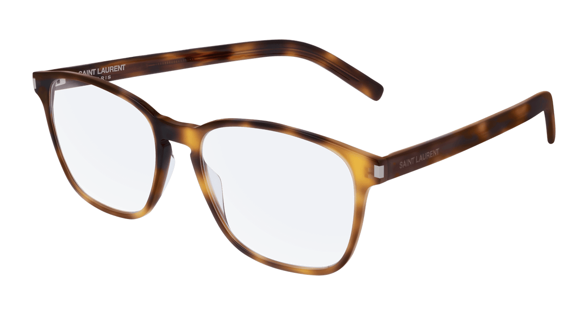 Saint Laurent SL 186-B SLIM Eyeglasses - Havana / Transparent (002)