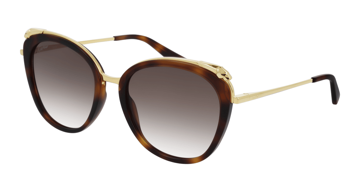 Cartier CT0150S Sunglasses - Havana / Brown (002)