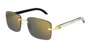 Cartier CT0030RS Sunglasses - Gold / Grey (001)