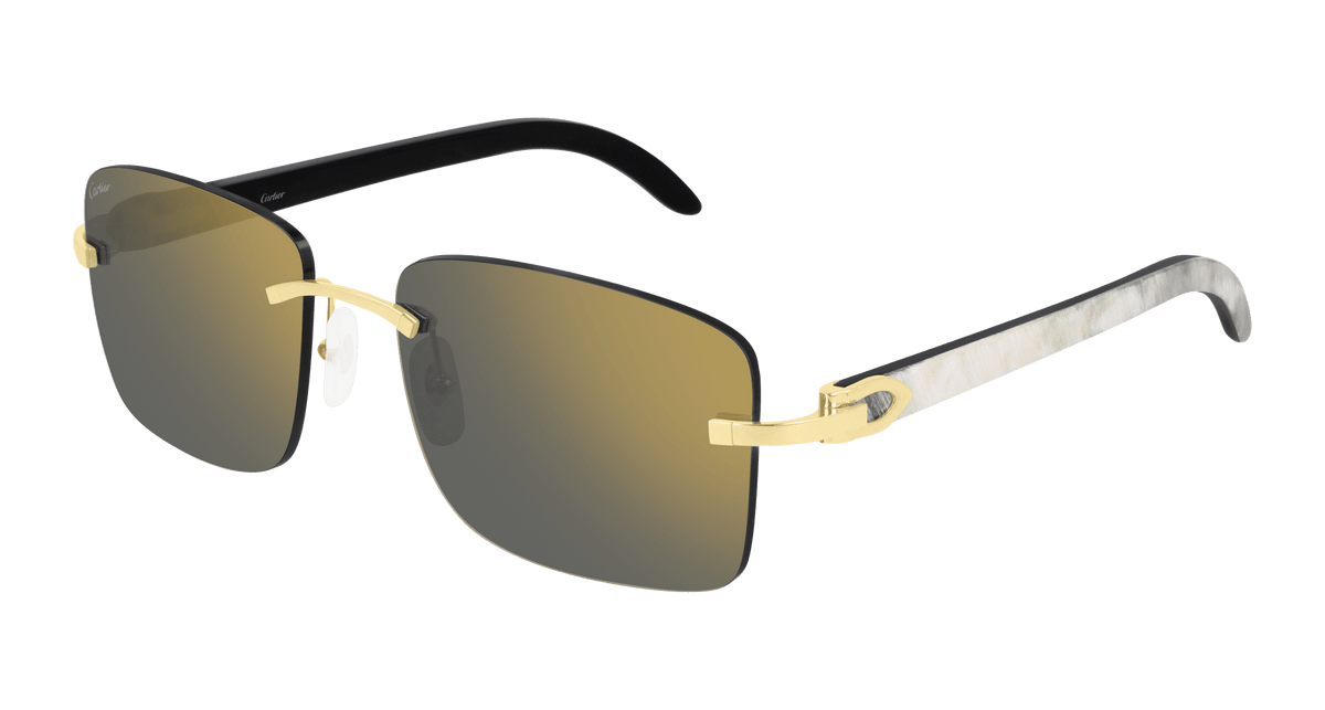 Cartier CT0030RS Sunglasses - Gold / Grey (001)