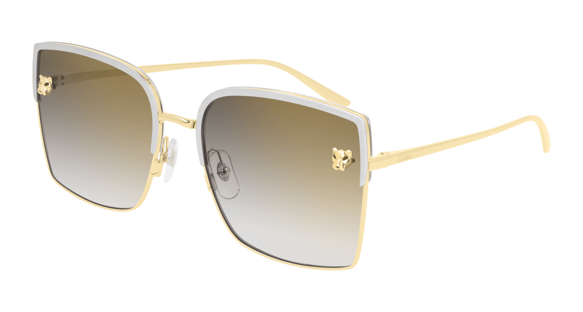 Cartier CT0199S Sunglasses - Silver / Grey (001)