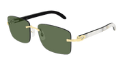Cartier CT0030RS Sunglasses - Gold / Green (002)