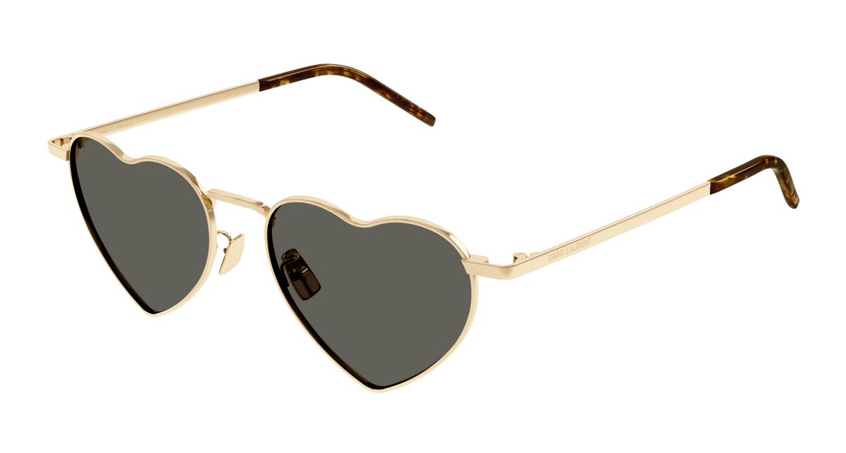 Saint Laurent SL 301 LOULOU Sunglasses - Gold / Grey (004)