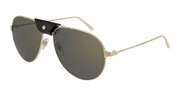 Cartier CT0038S Sunglasses - Gold / Grey (016)