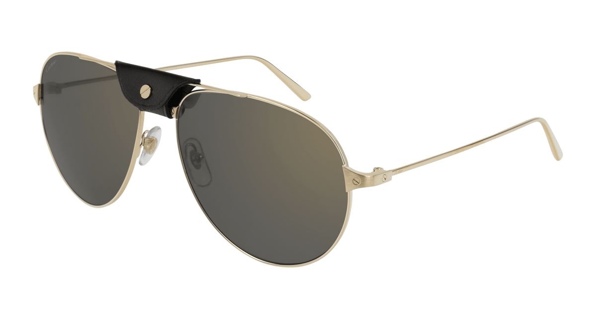 Cartier CT0038S Sunglasses - Gold / Grey (016)
