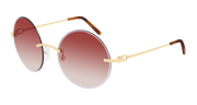 Cartier CT0002RS Sunglasses - Gold / Orange (001)