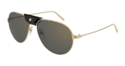 Cartier CT0038S Sunglasses - Gold / Grey (015)