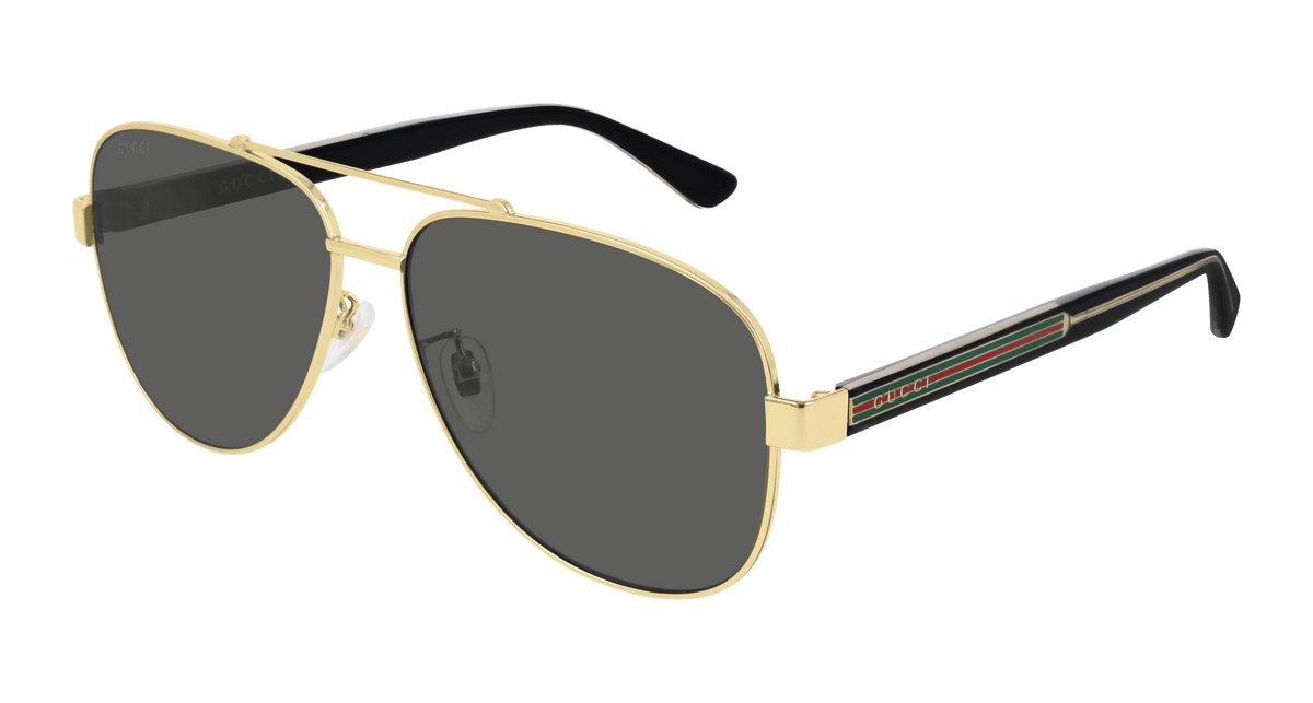 Gucci GG0528S Sunglasses - Gold / Grey (006)