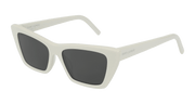 Saint Laurent SL 276 MICA Sunglasses - Ivory / Grey (004)