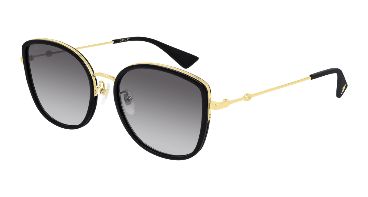 Gucci GG0606SK Sunglasses - Black / Grey (001)
