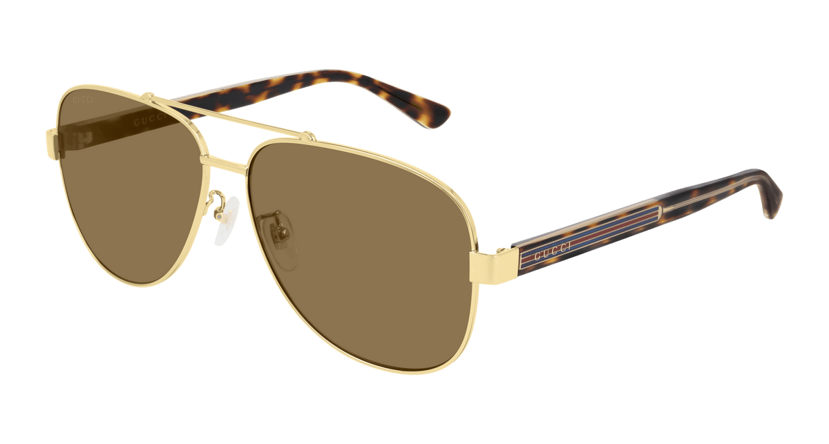 Gucci GG0528S Sunglasses - Gold / Brown (008)