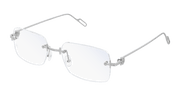 Cartier CT0171O Eyeglasses - Silver / Transparent (002)