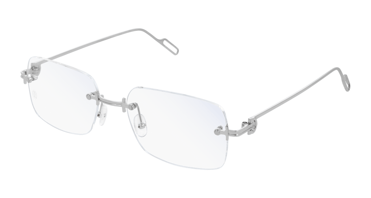 Cartier CT0171O Eyeglasses - Silver / Transparent (002)