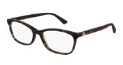 Gucci GG0613O Eyeglasses - Havana / Transparent (002)