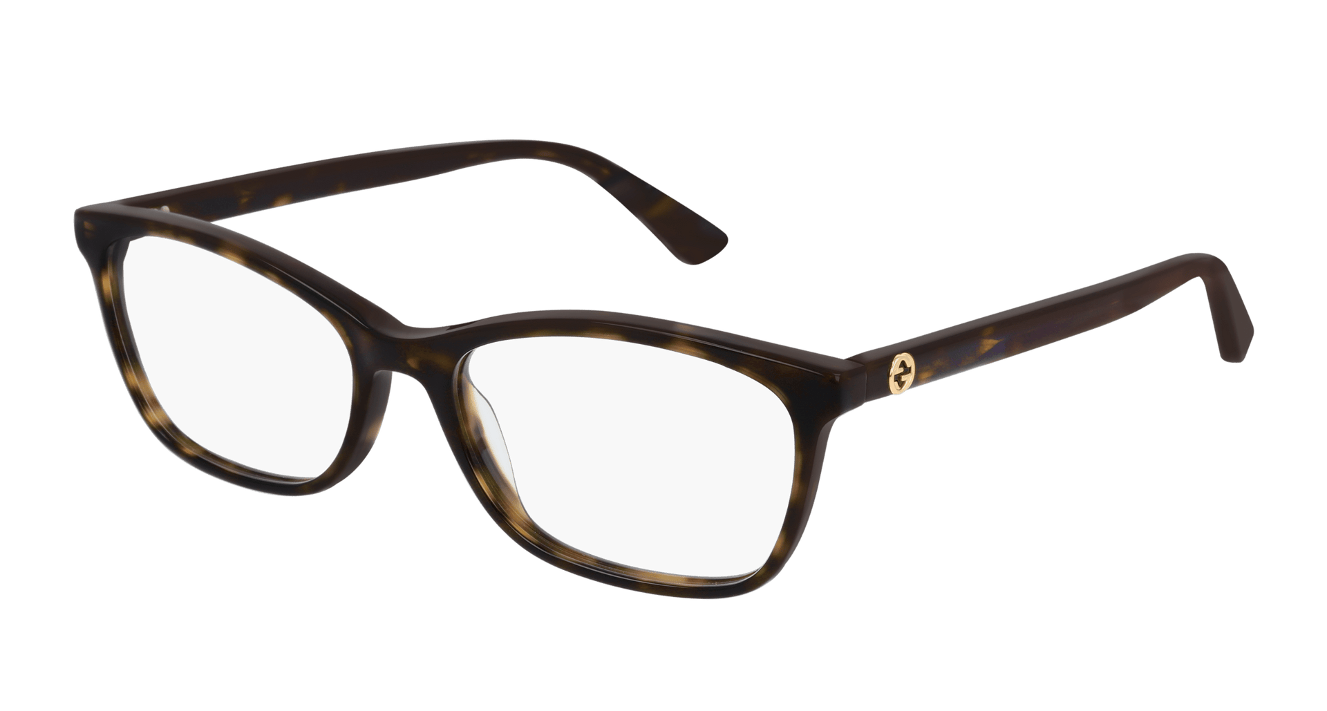 Gucci GG0613O Eyeglasses - Havana / Transparent (002)