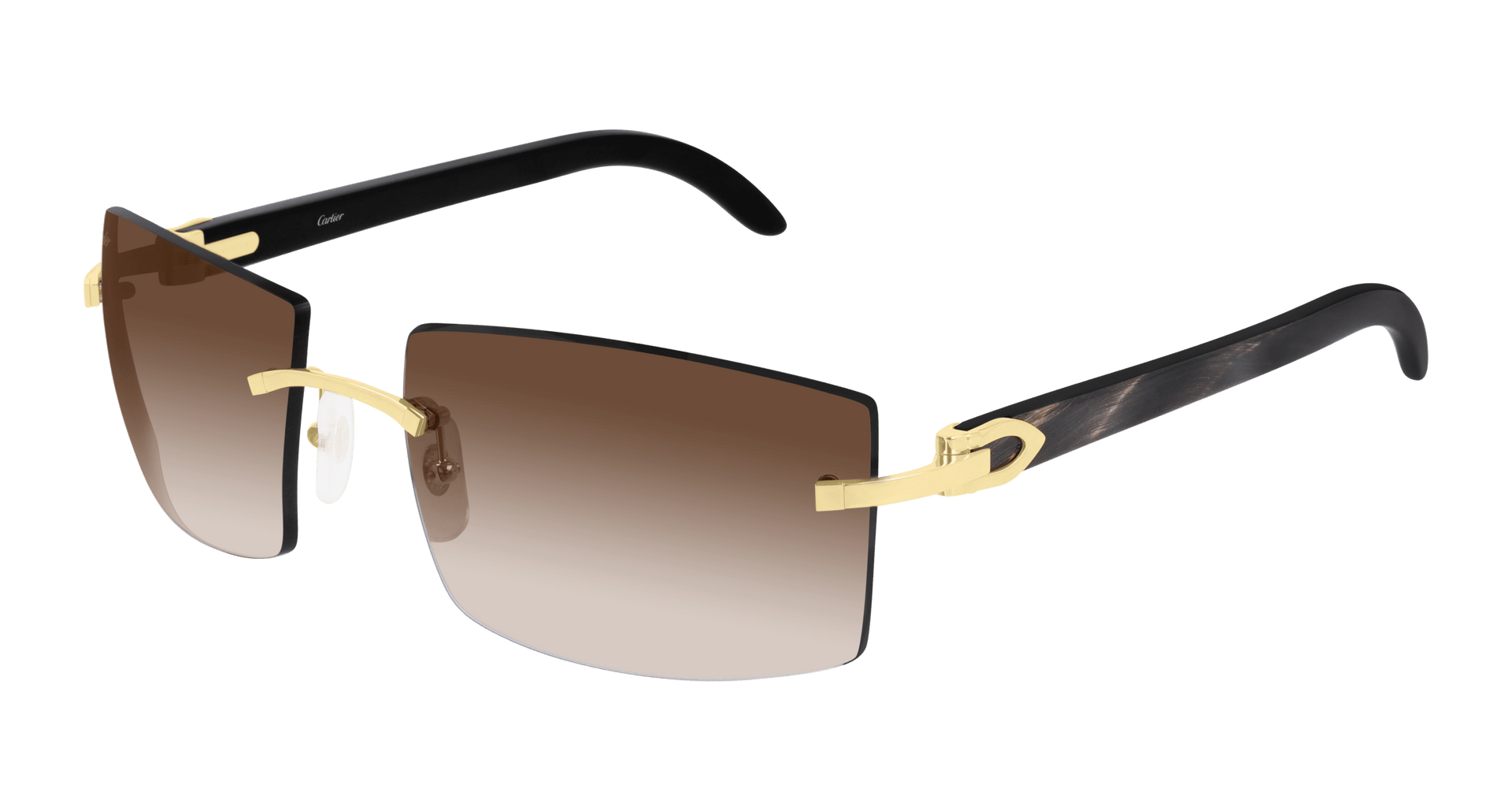 Cartier CT0021RS Sunglasses - Gold / Brown (001)