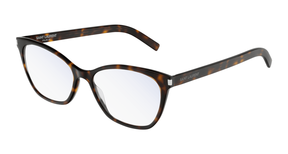 Saint Laurent SL 287 SLIM Eyeglasses - Havana / Transparent (002)
