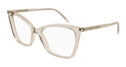 Saint Laurent SL 386 Eyeglasses - Beige / Transparent (003)