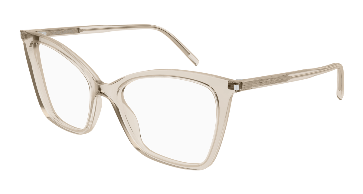 Saint Laurent SL 386 Eyeglasses - Beige / Transparent (003)