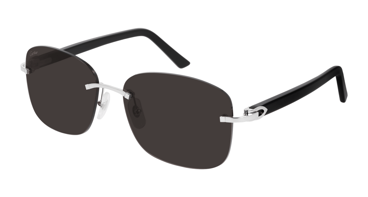 Cartier CT0227S Sunglasses - Silver / Grey (001)