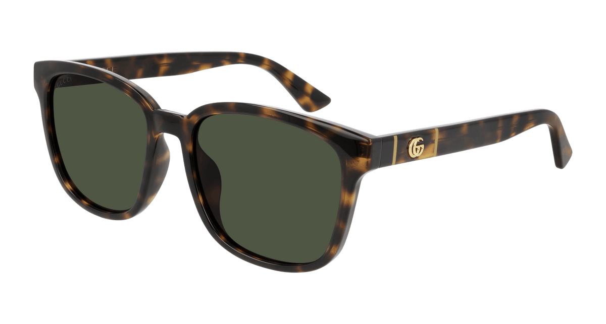 Gucci GG0637SK Sunglasses - Havana / Green (002)