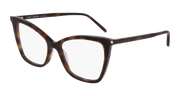 Saint Laurent SL 386 Eyeglasses - Havana / Transparent (002)