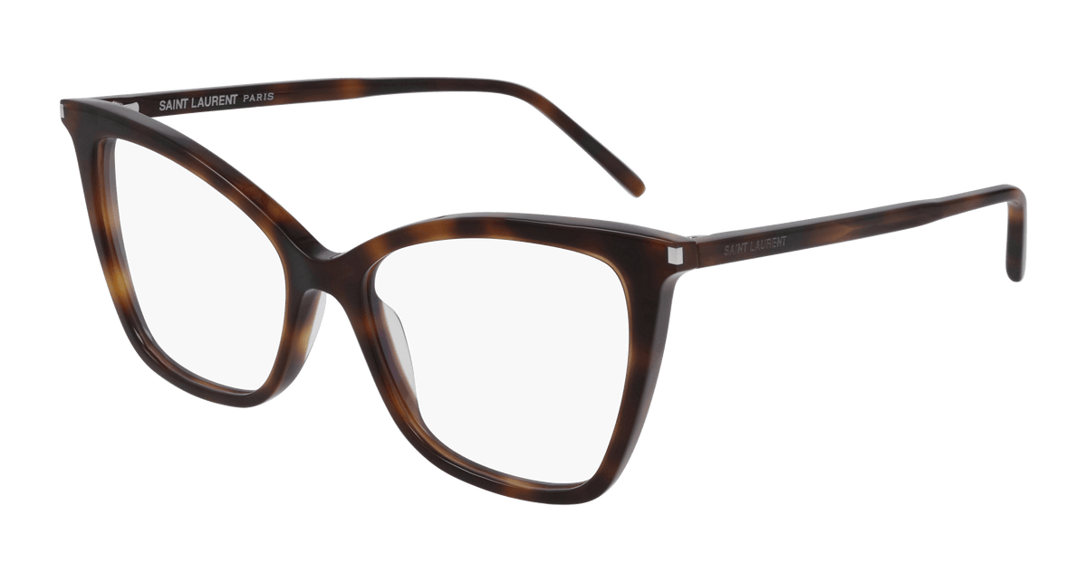 Saint Laurent SL 386 Eyeglasses - Havana / Transparent (002)