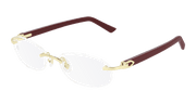 Cartier CT0056O Eyeglasses - Gold / Transparent (003)